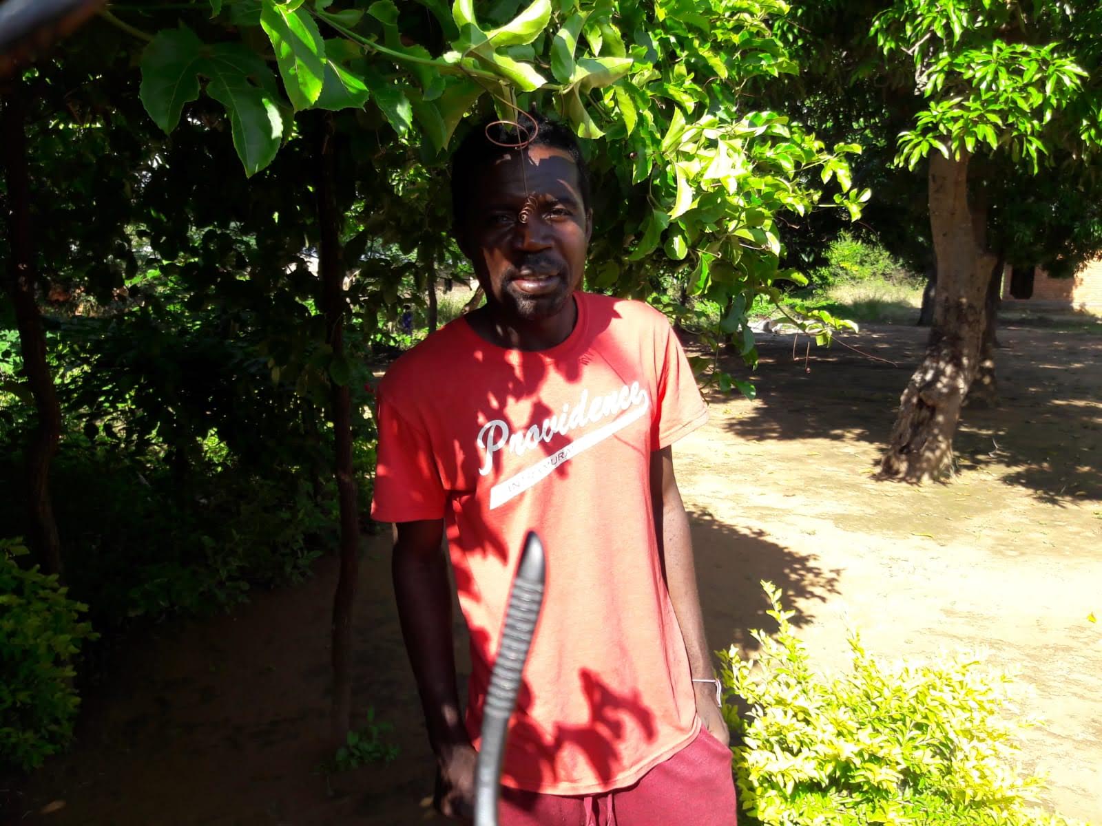 Faston and his passion fruit vines